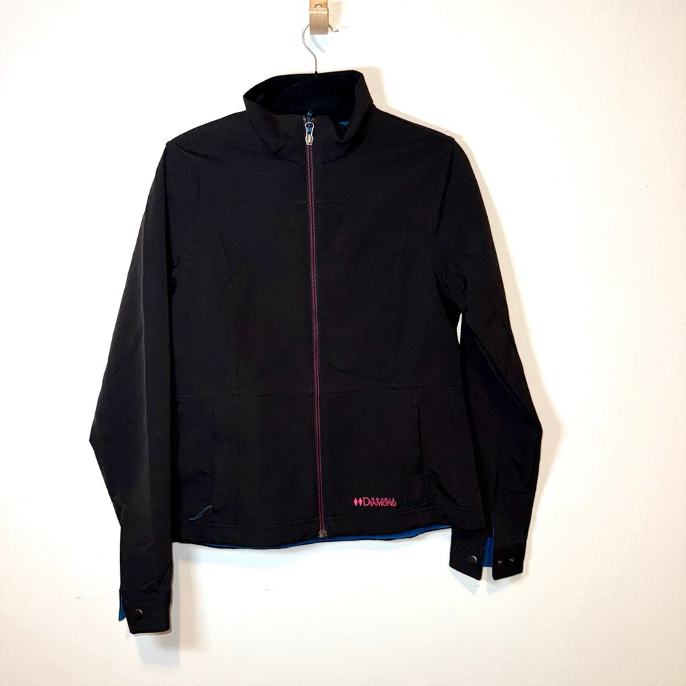 Double Diamond Black & Blue Softshell ski snowboard Jacket S